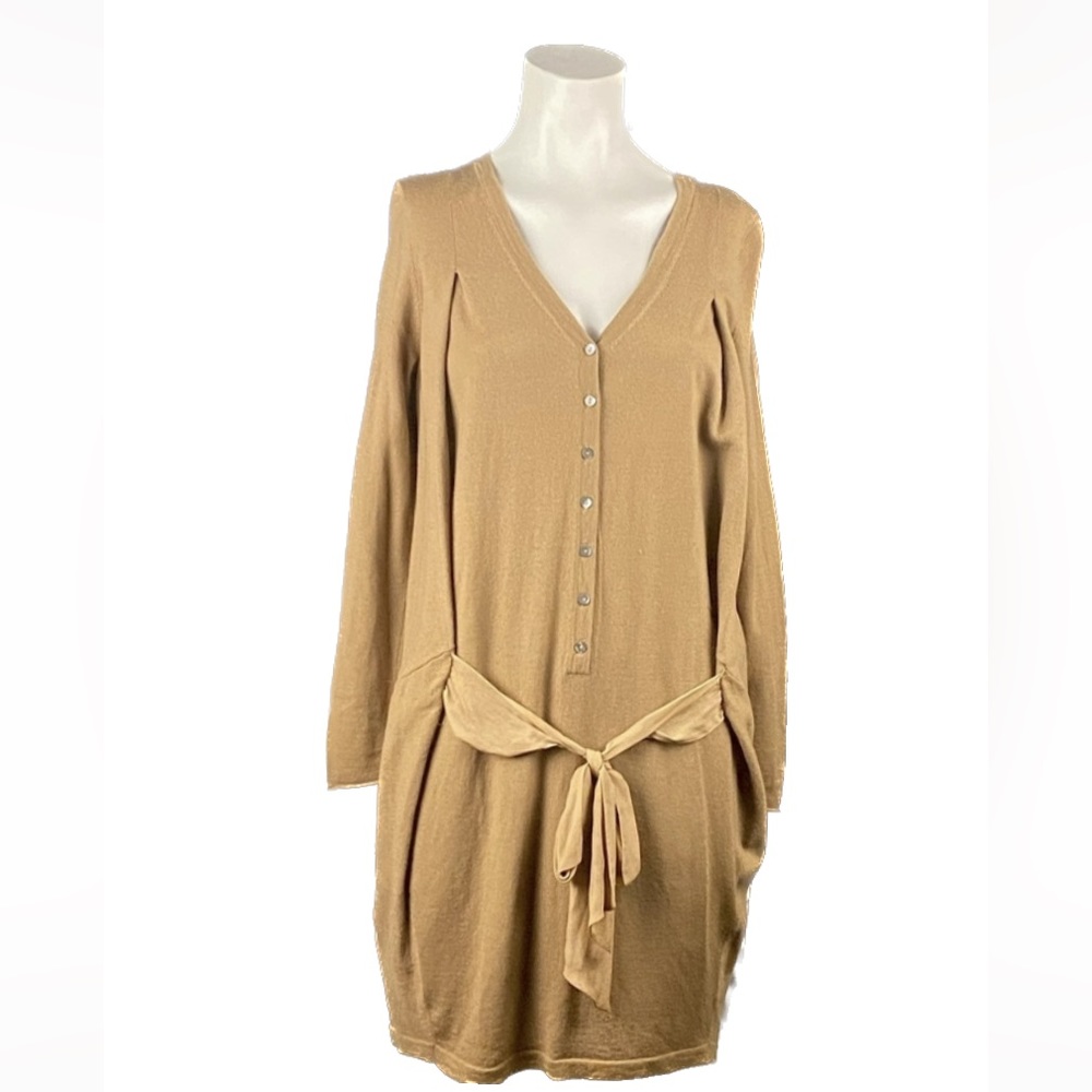 Hoss Intropia Knitted Midi Sweater Dress Sz L